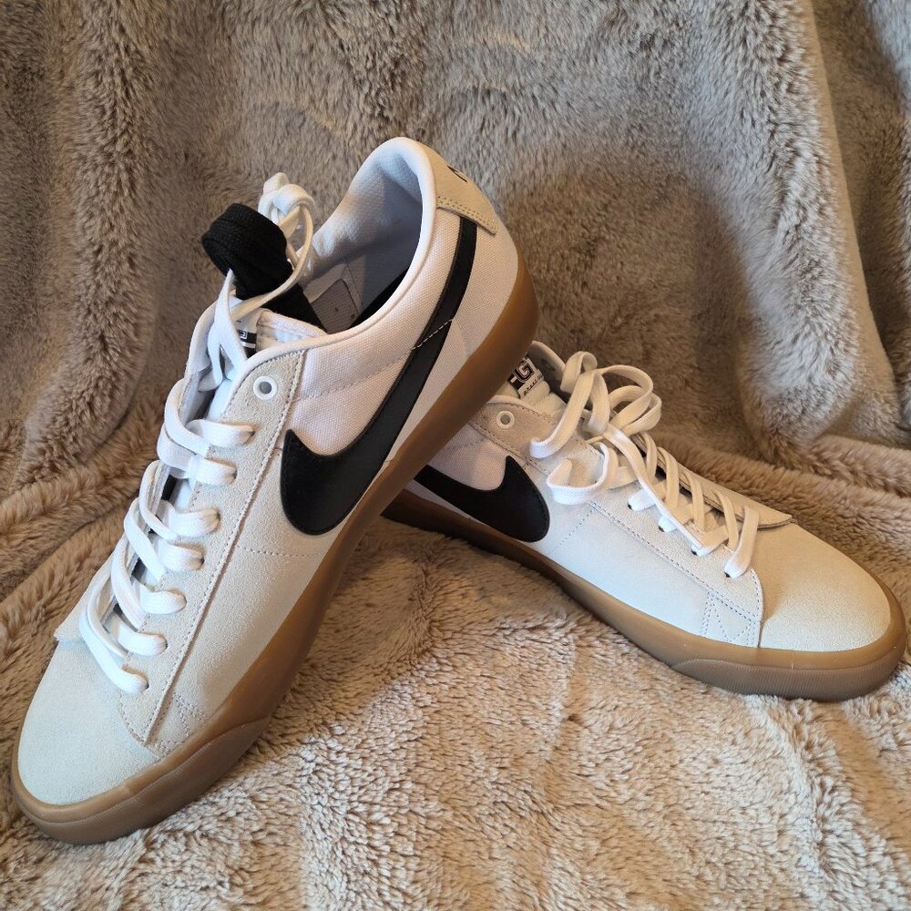 Men's Size 14 - Nike Zoom Blazer Pro GT SB Low White Gum (DC7695-100)